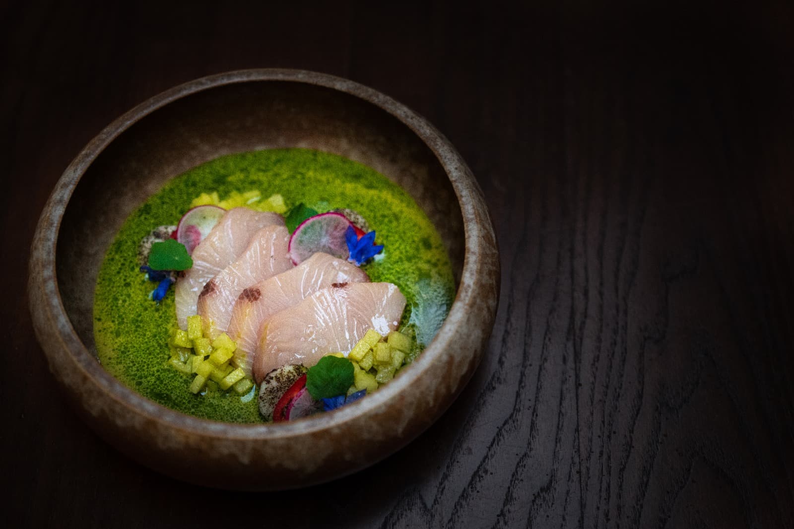 Plated multi-course wedding dish
